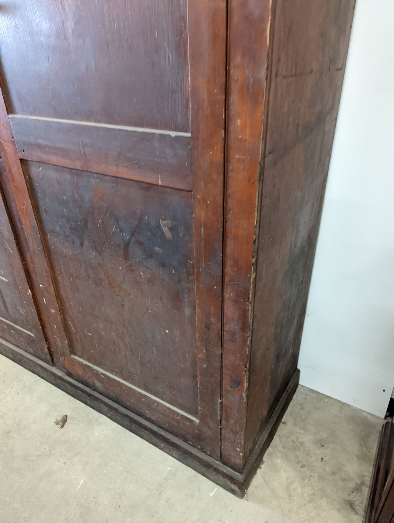 A Victorian pine shipwright's cabinet, width 168cm, height 206cm